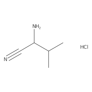 (2R)-2-amino-3-methylbutanenitrile hydrochloride Structure