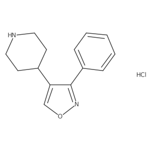 3-Phenyl-4-piperidin-4-yl-1,2-oxazole;hydrochloride结构式