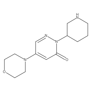 5-Morpholino-2-(piperidin-3-yl)pyridazin-3(2H)-one结构式