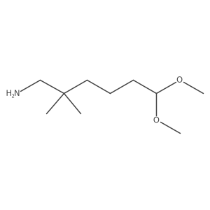 6,6-Dimethoxy-2,2-dimethylhexan-1-amine Structure