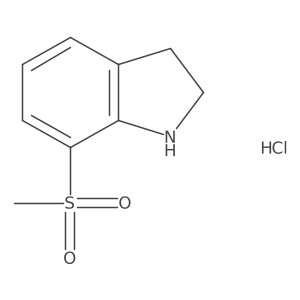 7-methanesulfonyl-2,3-dihydro-1H-indole hydrochloride Structure
