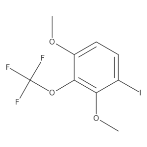 1,3-Dimethoxy-4-iodo-2-(trifluoromethoxy)benzene结构式