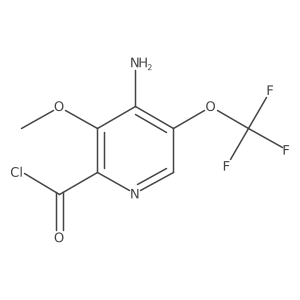 4-Amino-3-methoxy-5-(trifluoromethoxy)picolinoyl chloride Structure