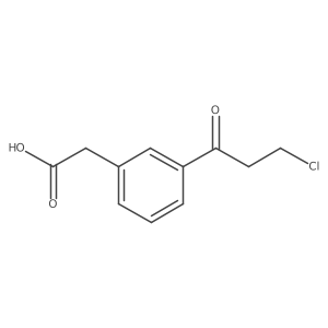 1-(3-(Carboxymethyl)phenyl)-3-chloropropan-1-one结构式