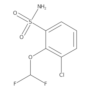 3-Chloro-2-(difluoromethoxy)benzenesulfonamide结构式