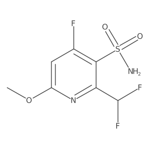 2-(Difluoromethyl)-4-fluoro-6-methoxypyridine-3-sulfonamide结构式