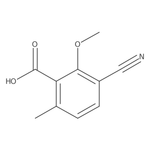 3-Cyano-2-methoxy-6-methylbenzoic acid Structure
