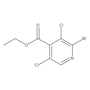 Ethyl 2-bromo-3,5-dichloroisonicotinate结构式