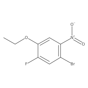 1-Bromo-4-ethoxy-5-fluoro-2-nitrobenzene Structure