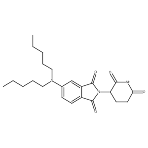 2-(2,6-Dioxo-3-piperidyl)-5-(dipentylamino)isoindoline-1,3-dione结构式