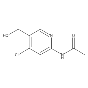 N-[4-Chloro-5-(hydroxymethyl)-2-pyridinyl]acetamide Structure