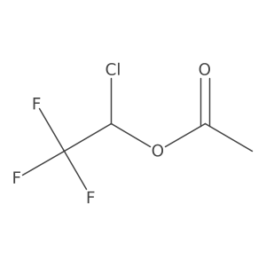 1-Chloro-2,2,2-trifluoroethyl acetate结构式