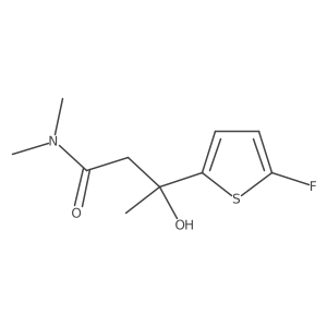 3-(5-Fluorothiophen-2-YL)-3-hydroxy-N,N-dimethylbutanamide结构式