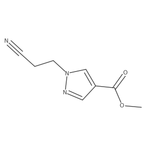 Methyl 1-(2-cyanoethyl)-1H-pyrazole-4-carboxylate Structure