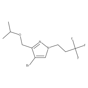 4-bromo-3-(isopropoxymethyl)-1-(3,3,3-trifluoropropyl)-1H-pyrazole Structure