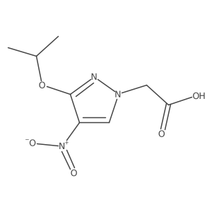 (3-isopropoxy-4-nitro-1H-pyrazol-1-yl)acetic acid结构式