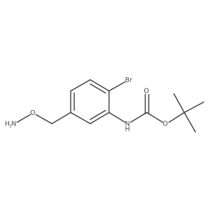 tert-butyl N-{5-[(aminooxy)methyl]-2-bromophenyl}carbamate结构式