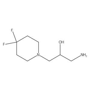 1-Amino-3-(4,4-difluoropiperidin-1-yl)propan-2-ol Structure