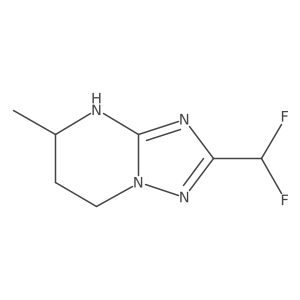2-(Difluoromethyl)-5-methyl-4H,5H,6H,7H-[1,2,4]triazolo[1,5-a]pyrimidine结构式
