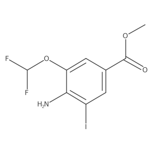 Methyl 4-amino-3-(difluoromethoxy)-5-iodobenzoate Structure
