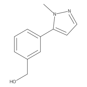 (3-(1-Methyl-1H-pyrazol-5-yl)phenyl)methanol Structure