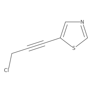 5-(3-Chloroprop-1-ynyl)-1,3-thiazole Structure