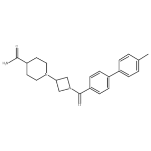 1-(1-(4'-Methyl-[1,1'-biphenyl]-4-carbonyl)azetidin-3-yl)piperidine-4-carboxamide Structure