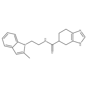 N-(2-(2-methyl-1H-indol-1-yl)ethyl)-4,5,6,7-tetrahydro-1H-benzo[d]imidazole-5-carboxamide Structure