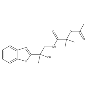 1-((2-(Benzofuran-2-yl)-2-hydroxypropyl)amino)-2-methyl-1-oxopropan-2-yl acetate Structure