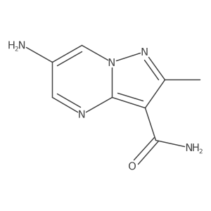 6-Amino-2-methylpyrazolo[1,5-a]pyrimidine-3-carboxamide Structure