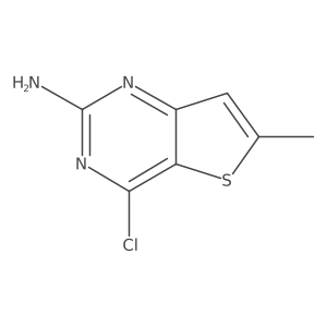 4-Chloro-6-methylthieno[3,2-d]pyrimidin-2-amine结构式