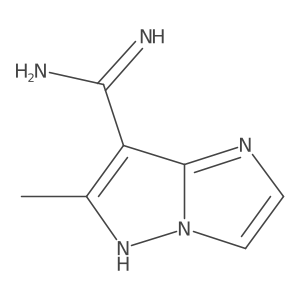 6-methyl-1H-imidazo[1,2-b]pyrazole-7-carboximidamide Structure