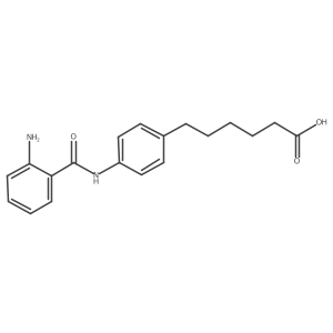 6-(4-(2-Aminobenzamido)phenyl)hexanoic acid Structure