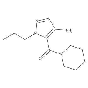5-(Piperidin-1-ylcarbonyl)-1-propyl-1H-pyrazol-4-amine结构式