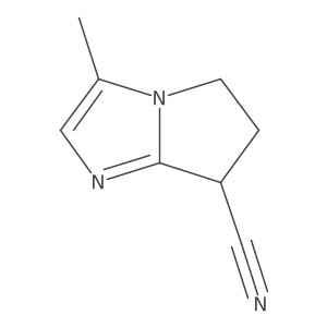 3-methyl-5H,6H,7H-pyrrolo[1,2-a]imidazole-7-carbonitrile结构式