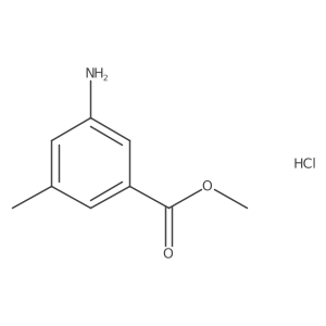 Methyl 3-amino-5-methylbenzoate hydrochloride结构式