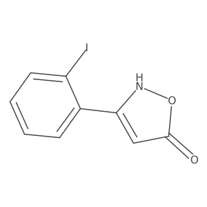 5-Hydroxy-3-(2-iodophenyl)isoxazole Structure