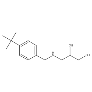 (2R)-3-{[(4-tert-butylphenyl)methyl]amino}propane-1,2-diol结构式