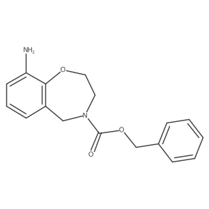 Benzyl 9-amino-2,3,4,5-tetrahydro-1,4-benzoxazepine-4-carboxylate Structure