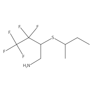 2-(Butan-2-ylsulfanyl)-3,3,4,4,4-pentafluorobutan-1-amine Structure