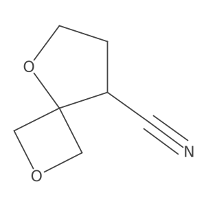2,5-Dioxaspiro[3.4]octane-8-carbonitrile结构式