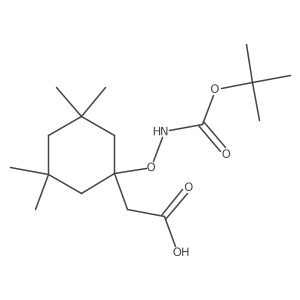 2-[1-({[(Tert-butoxy)carbonyl]amino}oxy)-3,3,5,5-tetramethylcyclohexyl]acetic acid Structure