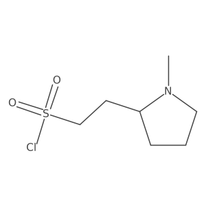 2-(1-Methylpyrrolidin-2-yl)ethane-1-sulfonyl chloride Structure