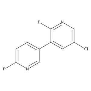 5-Chloro-2-fluoro-3-(6-fluoropyridin-3-yl)pyridine结构式