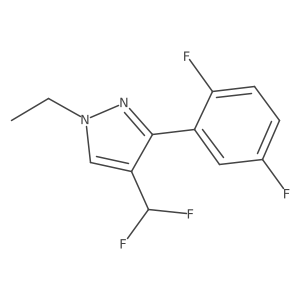 4-(difluoromethyl)-3-(2,5-difluorophenyl)-1-ethyl-1H-pyrazole结构式