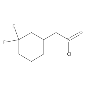 (3,3-Difluorocyclohexyl)methanesulfinyl chloride结构式