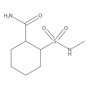 rac-(1R,2R)-2-(methylsulfamoyl)cyclohexane-1-carboxamide Structure
