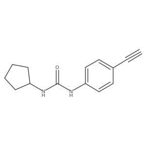 3-Cyclopentyl-1-(4-ethynylphenyl)urea Structure