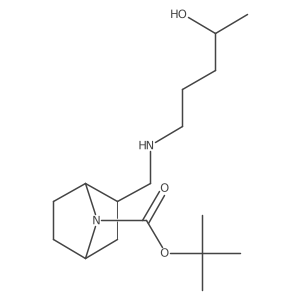 Tert-butyl 2-{[(4-hydroxypentyl)amino]methyl}-7-azabicyclo[2.2.1]heptane-7-carboxylate结构式