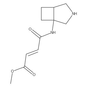methyl (2E)-3-({3-azabicyclo[3.2.0]heptan-1-yl}carbamoyl)prop-2-enoate结构式